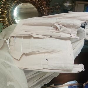 M I love linen crop jacket